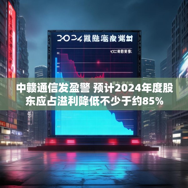 中赣通信发盈警 预计2024年度股东应占溢利降低不少于约85%