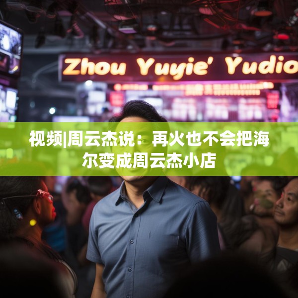 视频|周云杰说：再火也不会把海尔变成周云杰小店