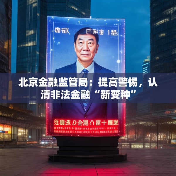 北京金融监管局：提高警惕，认清非法金融“新变种”