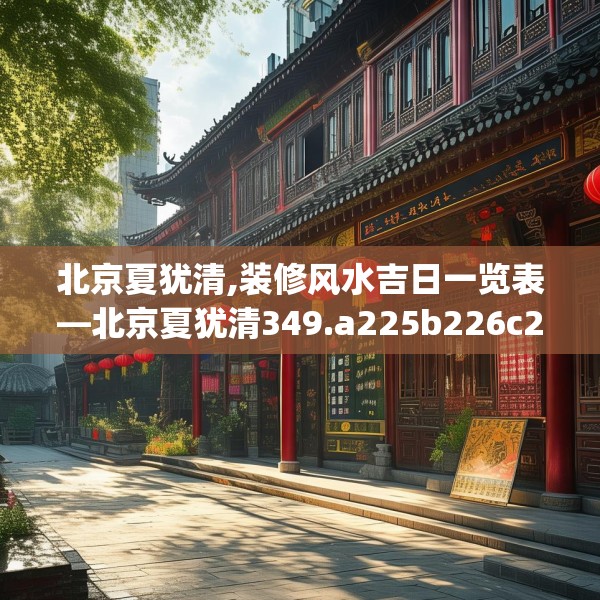 北京夏犹清,装修风水吉日一览表—北京夏犹清349.a225b226c229fgy.236fdsfds