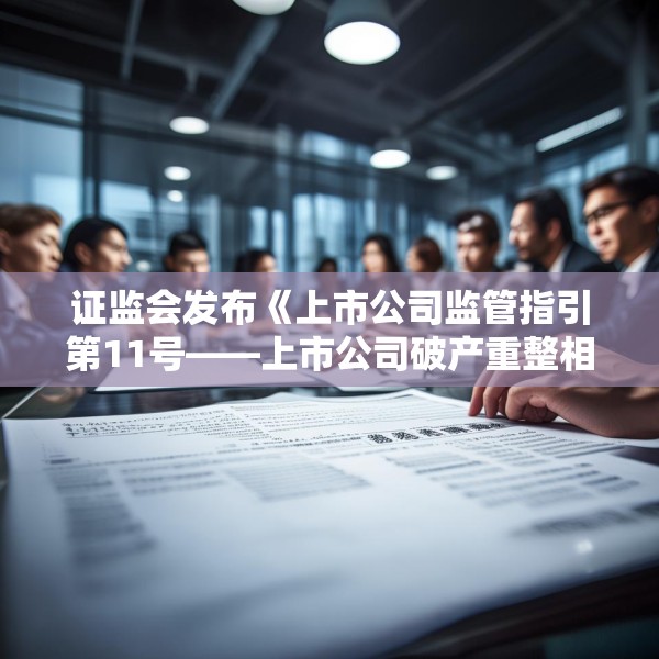 证监会发布《上市公司监管指引第11号——上市公司破产重整相关事项》