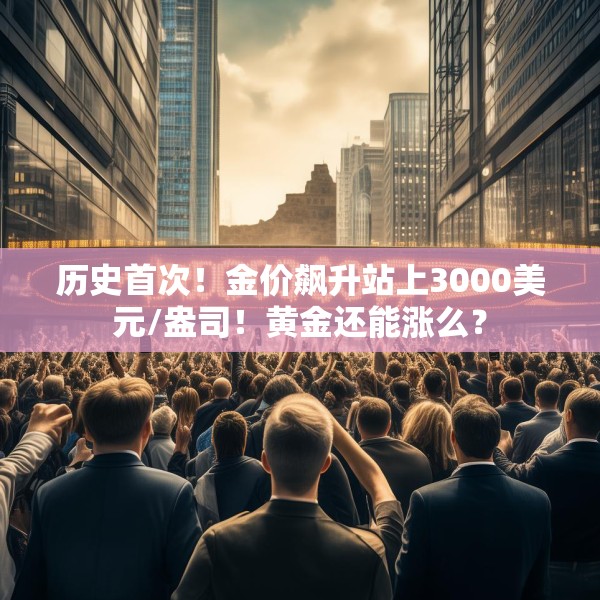 历史首次！金价飙升站上3000美元/盎司！黄金还能涨么？