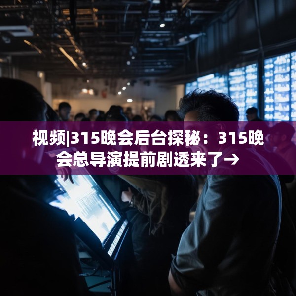 视频|315晚会后台探秘：315晚会总导演提前剧透来了→