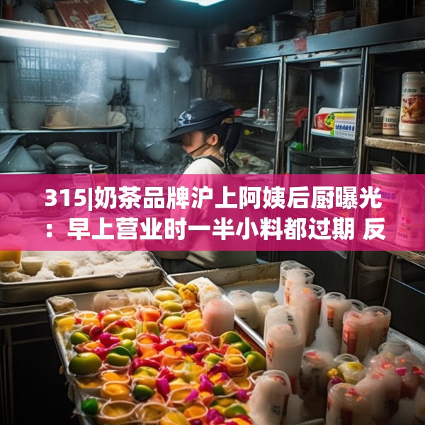 315|奶茶品牌沪上阿姨后厨曝光：早上营业时一半小料都过期 反正就照样用