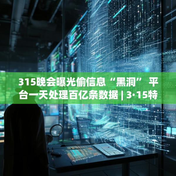 315晚会曝光偷信息“黑洞” 平台一天处理百亿条数据 | 3·15特别报道