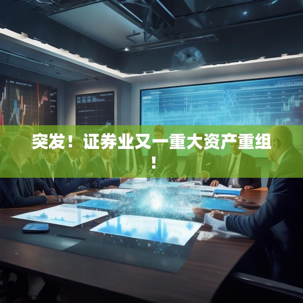 突发！证券业又一重大资产重组！