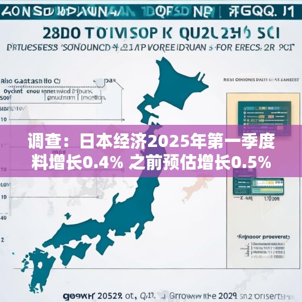 调查：日本经济2025年第一季度料增长0.4% 之前预估增长0.5%