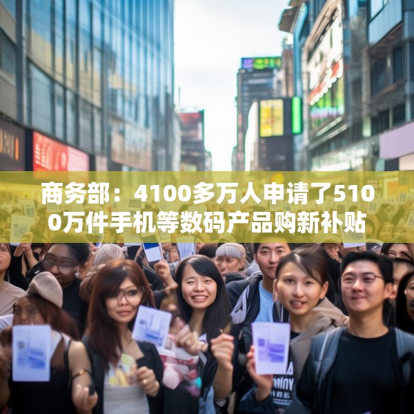 商务部：4100多万人申请了5100万件手机等数码产品购新补贴