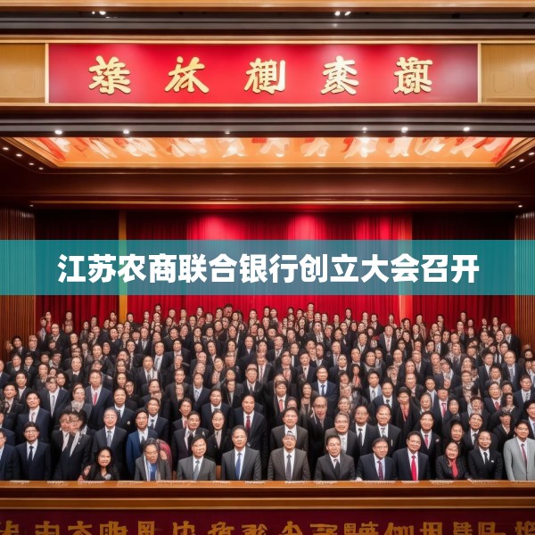 江苏农商联合银行创立大会召开