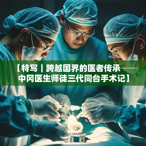 【特写｜跨越国界的医者传承──中冈医生师徒三代同台手术记】