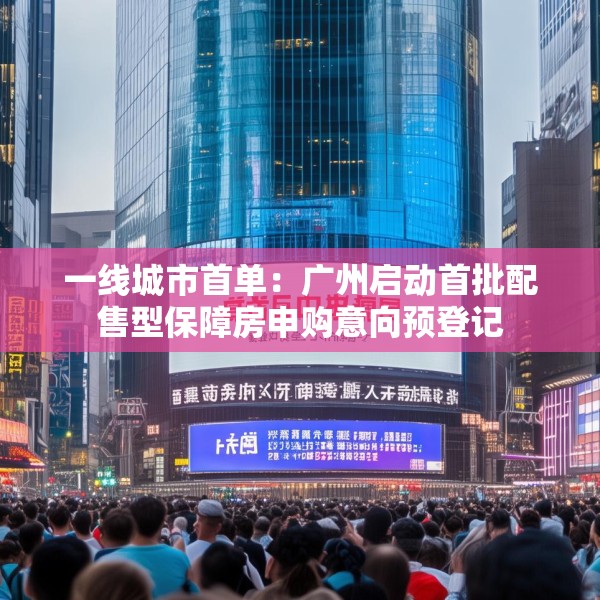 一线城市首单：广州启动首批配售型保障房申购意向预登记