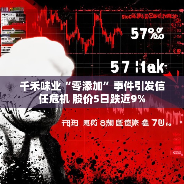 千禾味业“零添加”事件引发信任危机 股价5日跌近9%