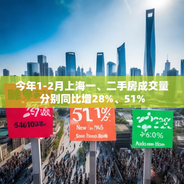 今年1-2月上海一、二手房成交量分别同比增28%、51%