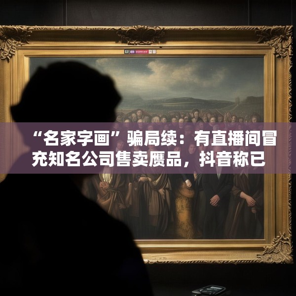 “名家字画”骗局续：有直播间冒充知名公司售卖赝品，抖音称已报警