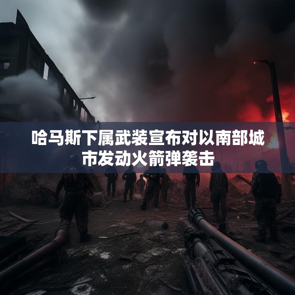 哈马斯下属武装宣布对以南部城市发动火箭弹袭击