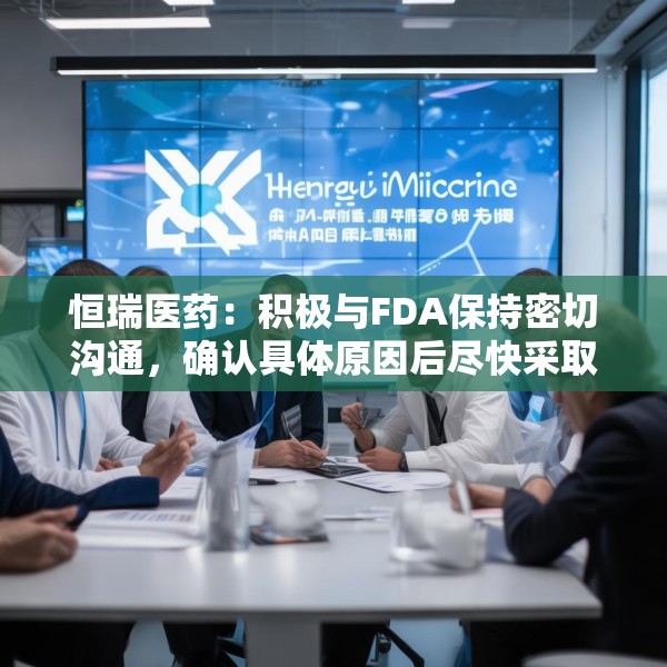 恒瑞医药：积极与FDA保持密切沟通，确认具体原因后尽快采取措施并重新提交申请