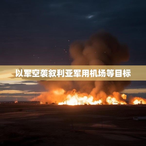 以军空袭叙利亚军用机场等目标