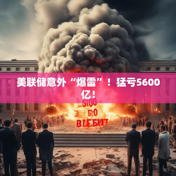 美联储意外“爆雷”！猛亏5600亿！