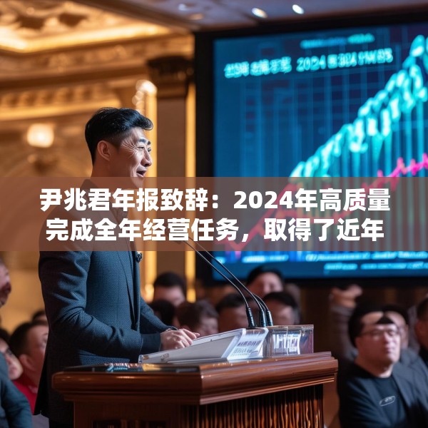 尹兆君年报致辞：2024年高质量完成全年经营任务，取得了近年来最好的经营业绩