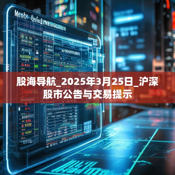 股海导航_2025年3月25日_沪深股市公告与交易提示