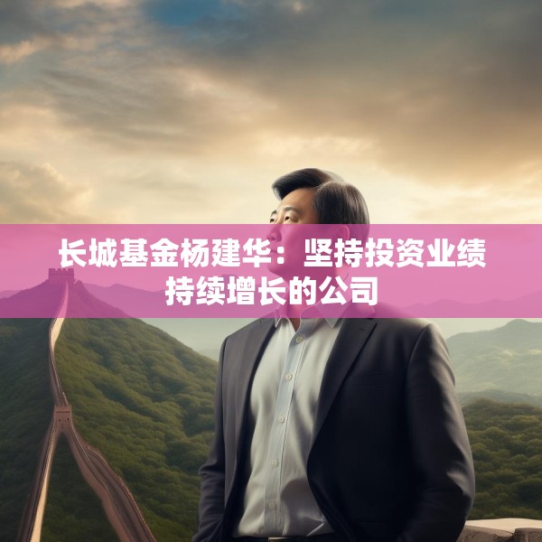 长城基金杨建华：坚持投资业绩持续增长的公司
