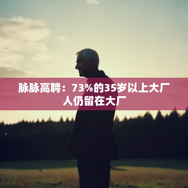 脉脉高聘：73%的35岁以上大厂人仍留在大厂