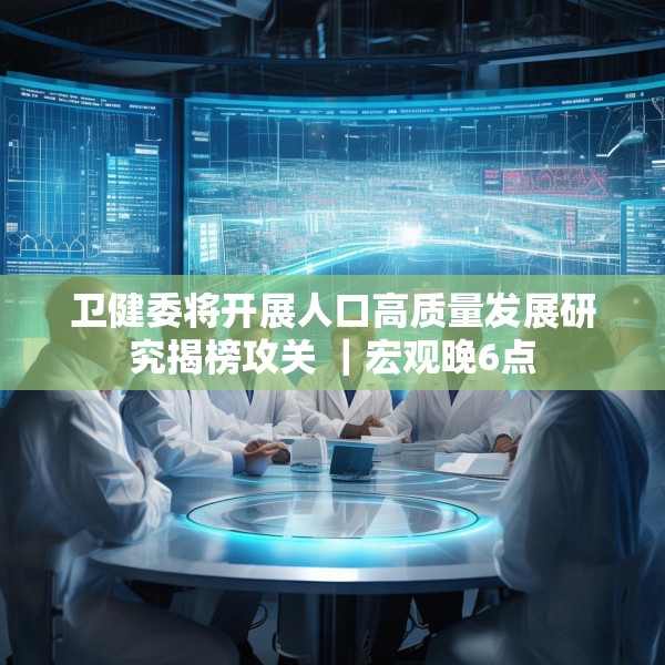 卫健委将开展人口高质量发展研究揭榜攻关 ｜宏观晚6点