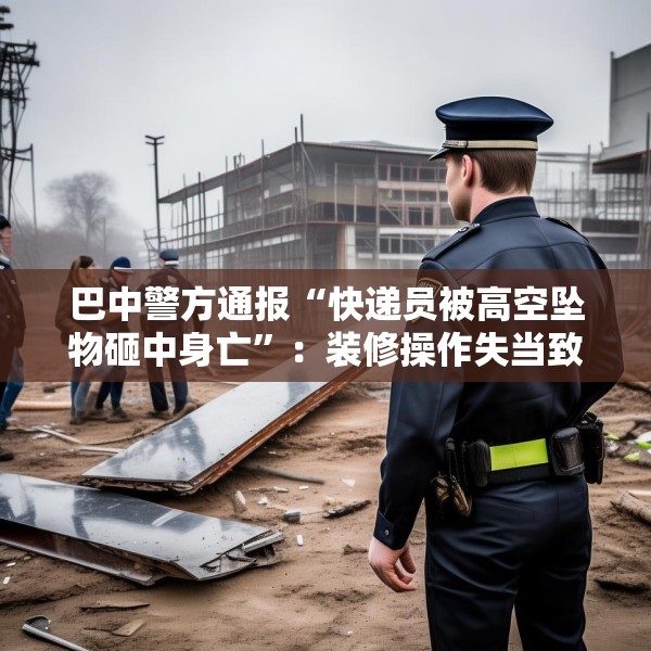 巴中警方通报“快递员被高空坠物砸中身亡”：装修操作失当致方钢掉落，2人被刑拘
