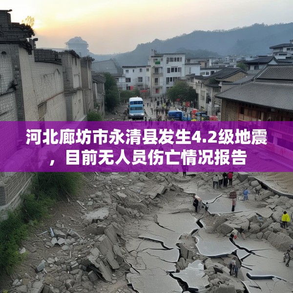 河北廊坊市永清县发生4.2级地震，目前无人员伤亡情况报告