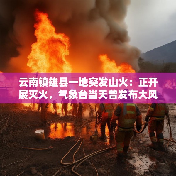 云南镇雄县一地突发山火：正开展灭火，气象台当天曾发布大风预警