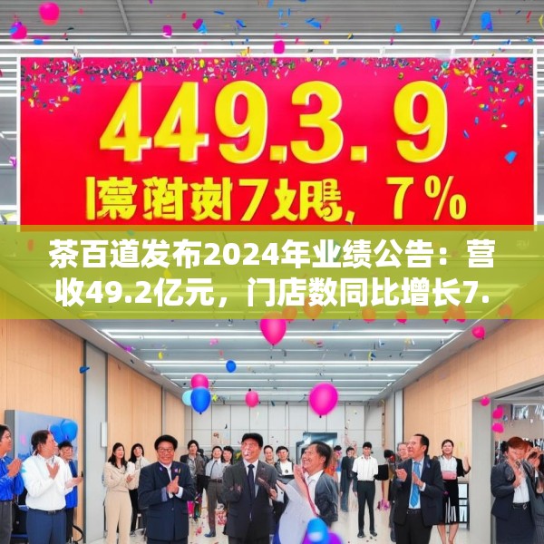 茶百道发布2024年业绩公告：营收49.2亿元，门店数同比增长7.6%