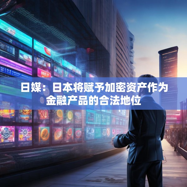 日媒：日本将赋予加密资产作为金融产品的合法地位