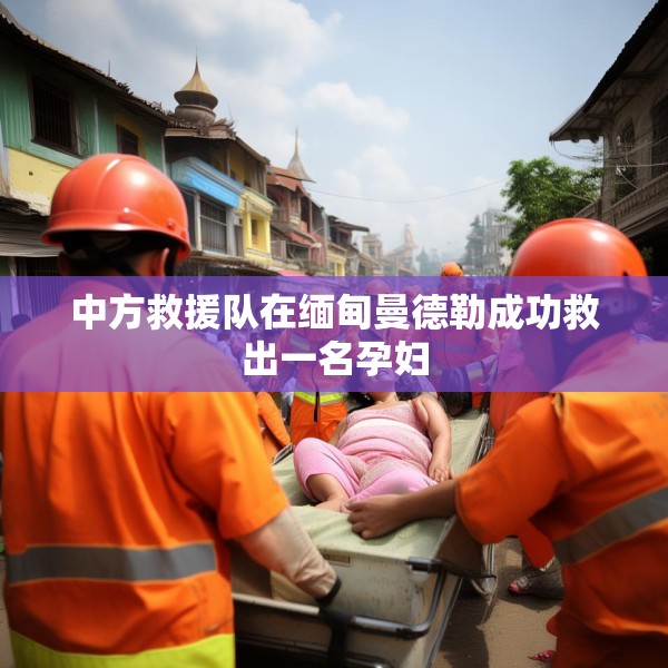 中方救援队在缅甸曼德勒成功救出一名孕妇