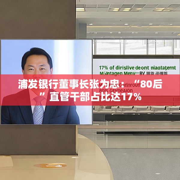 浦发银行董事长张为忠：“80后”直管干部占比达17%