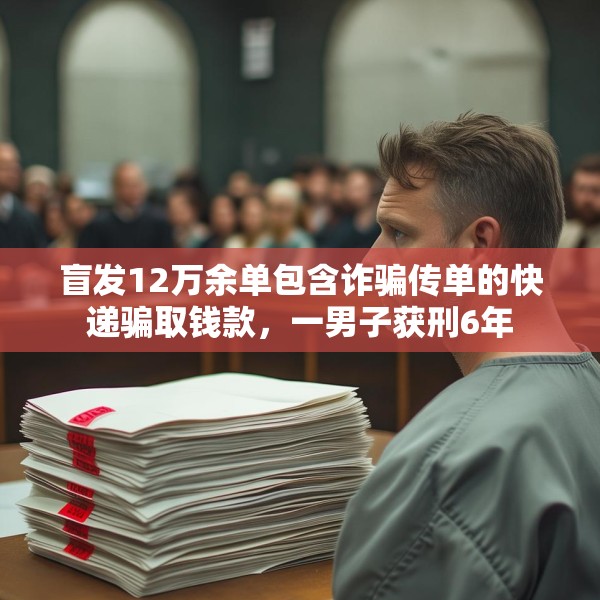 盲发12万余单包含诈骗传单的快递骗取钱款，一男子获刑6年