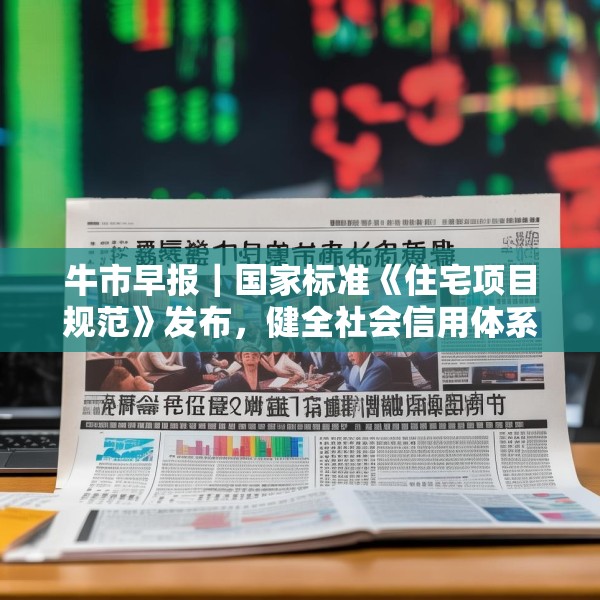 牛市早报｜国家标准《住宅项目规范》发布，健全社会信用体系意见印发