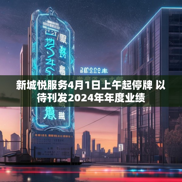 新城悦服务4月1日上午起停牌 以待刊发2024年年度业绩
