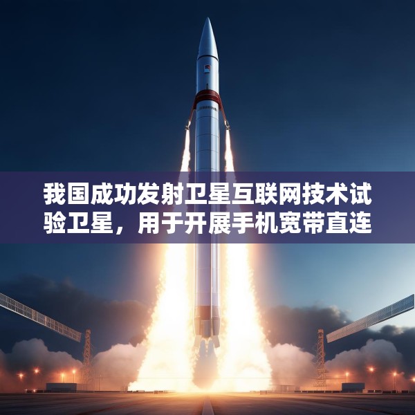 我国成功发射卫星互联网技术试验卫星，用于开展手机宽带直连卫星等