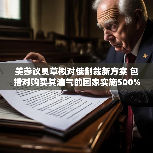 美参议员草拟对俄制裁新方案 包括对购买其油气的国家实施500%的关税