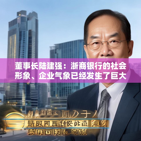 董事长陆建强：浙商银行的社会形象、企业气象已经发生了巨大的变化