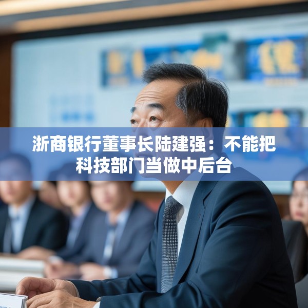 浙商银行董事长陆建强：不能把科技部门当做中后台