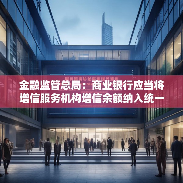 金融监管总局：商业银行应当将增信服务机构增信余额纳入统一授信管理