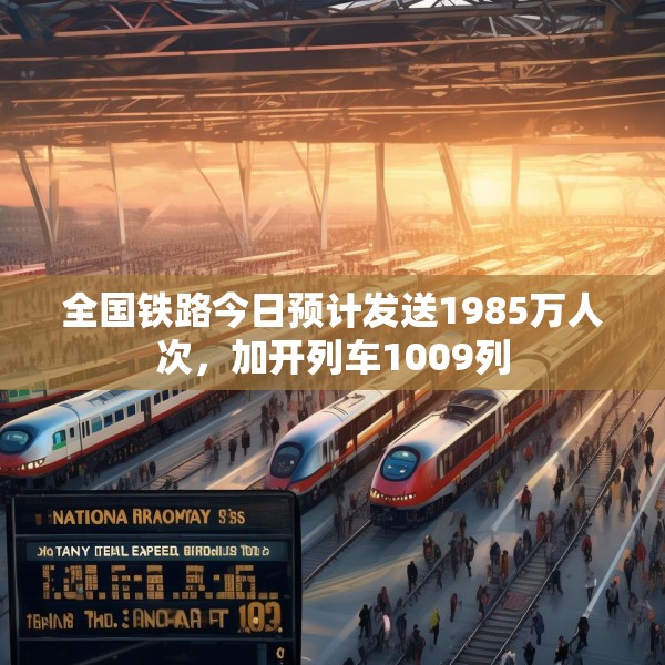 全国铁路今日预计发送1985万人次，加开列车1009列