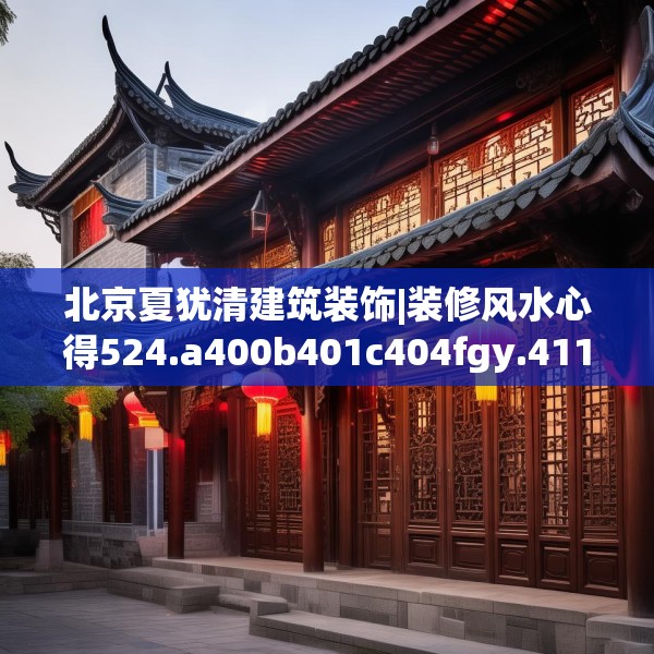 北京夏犹清建筑装饰|装修风水心得524.a400b401c404fgy.41176662