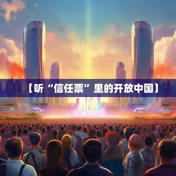 【听“信任票”里的开放中国】