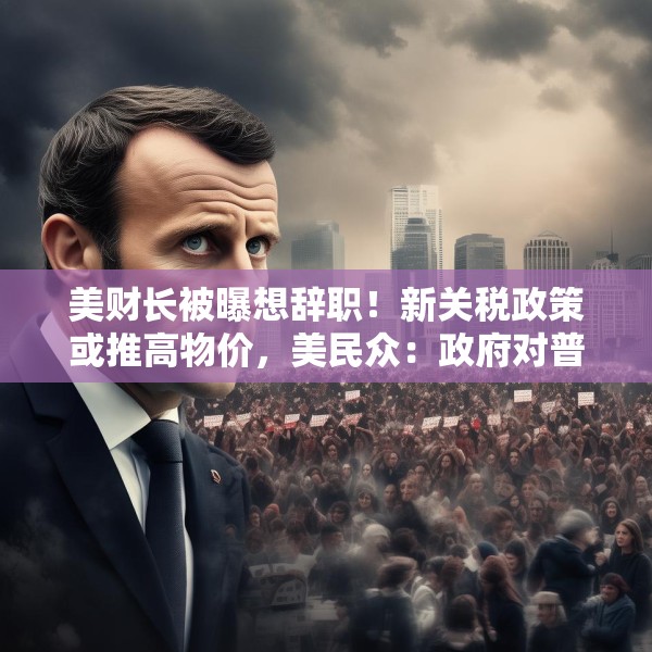 美财长被曝想辞职！新关税政策或推高物价，美民众：政府对普通人视而不见！法总理：美国将首先成为受害者