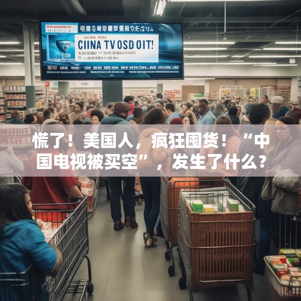 慌了！美国人，疯狂囤货！“中国电视被买空”，发生了什么？