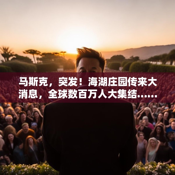 马斯克，突发！海湖庄园传来大消息，全球数百万人大集结……