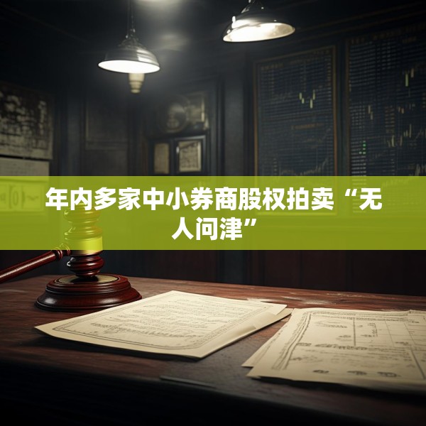 年内多家中小券商股权拍卖“无人问津”