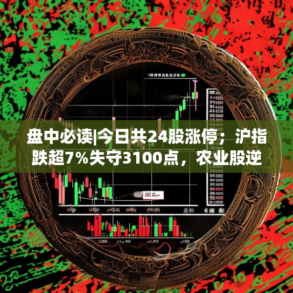 盘中必读|今日共24股涨停；沪指跌超7%失守3100点，农业股逆势上涨